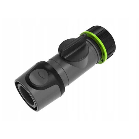 Conector rápido con válvula 3/4" plástico