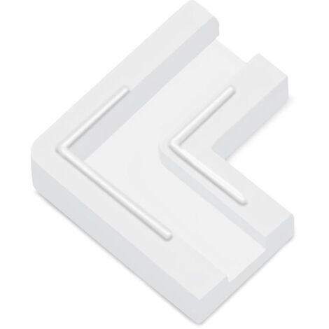 conector rápido esquina led/cob. plástico. blanco. ancho 8 mm. 100 unidades