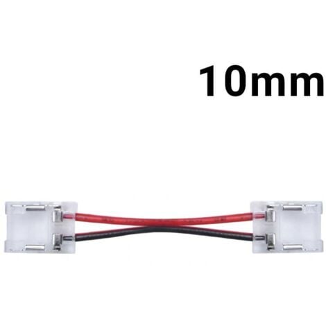 Conector Intermedio con Cable para Tira LED IP68 12mm 2Pin • IluminaShop