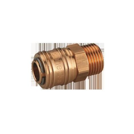 Acoplaiento De Aire Copriido Europeo 1/4" BSP Para Angueras
