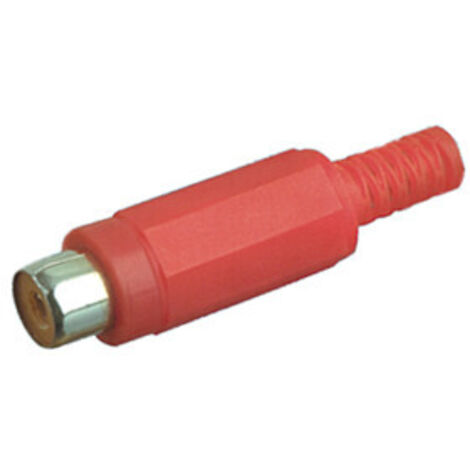Conector RCA Coaxial Hembra Electro DH Color Rojo 10.589/R 8430552010905