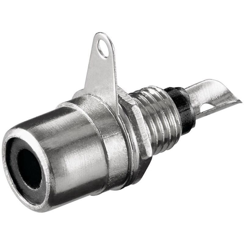 

Conector RCA Hembra Para Chasis Con Tuerca Negro