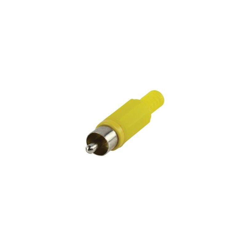 

Conector RCA Macho Carcasa Plastico Color AMARILLO