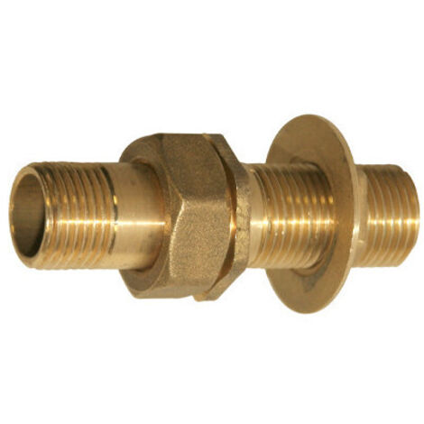 Conector recto de latón para caja 1/2" – rosca macho – modelo A.70B