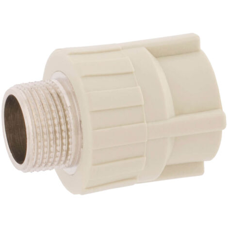 Conector recto IDMAR PP-R de 25x3/4" con rosca externa