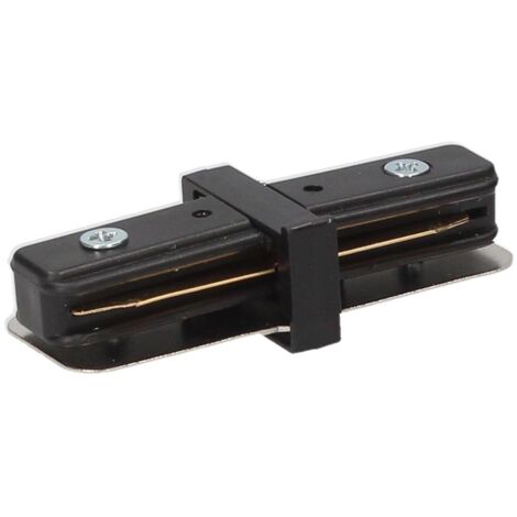 Conector recto para foco monofásico Negro