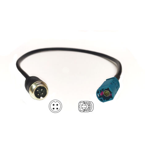 Conector reductor de adaptador FAKRA macho/4 pines MAN Harman MMT Advanced