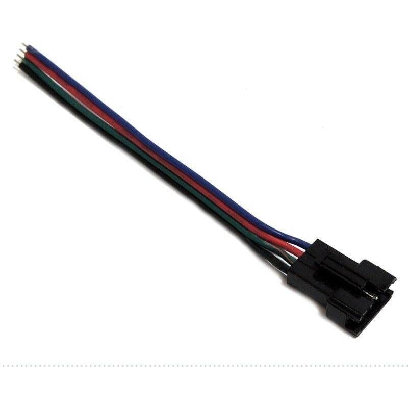 

Conector RGB cuatro pins macho para tira RGB