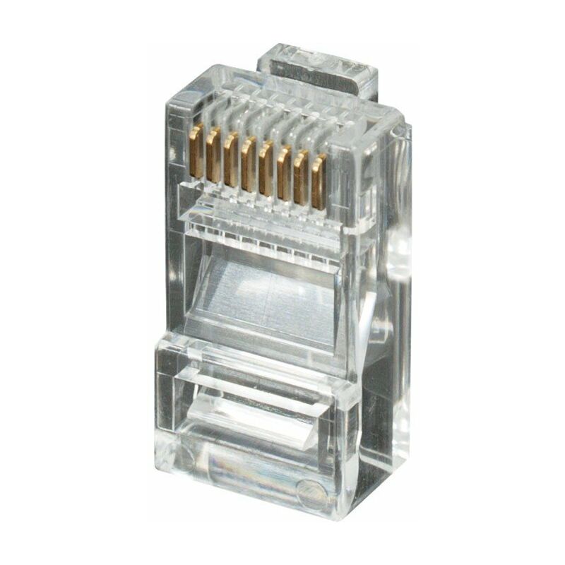 

Conector Rj45 8 Vias Telefono Transp.