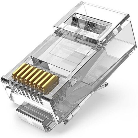 Conector RJ45 IDGR0-10/ Cat.6A UTP/ 10 uds