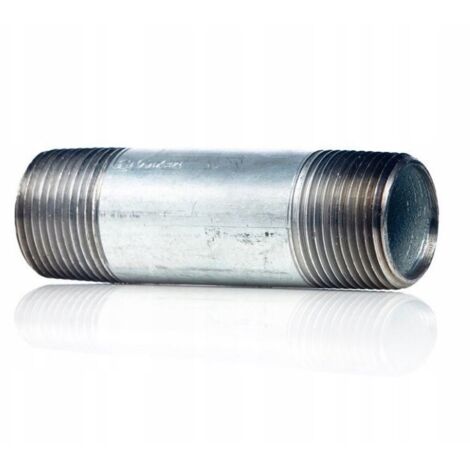 CONECTOR ROSCADO DOBLE CARA 1 PULGADA 200 MM GALVANIZADO