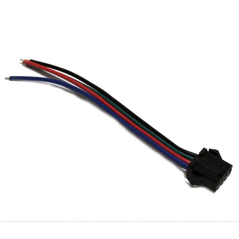 

Barcelona Led - Conector rápido RGB cuatro pins hembra para tira RGB