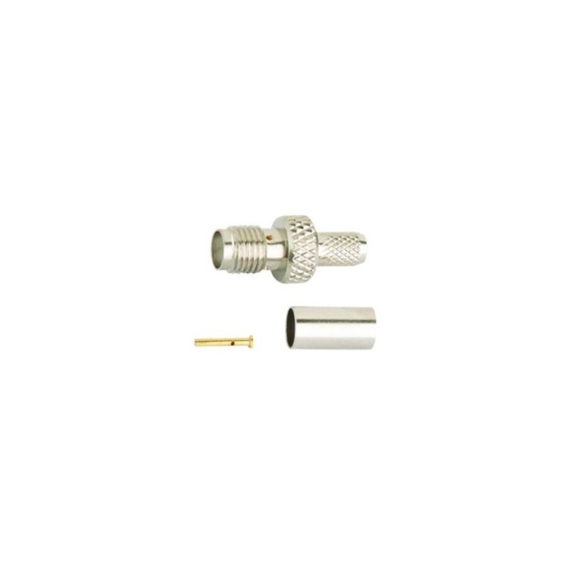 

Conector SMA Hembra RG58 CRIMPAR Recto Pin Dorado