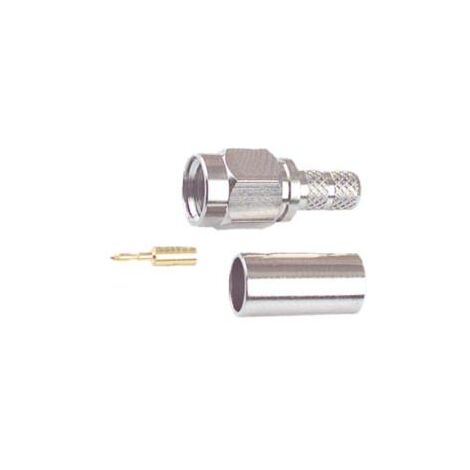 Conector SMA Macho RG174 CRIMPAR Pin Central Macho 20.200/174