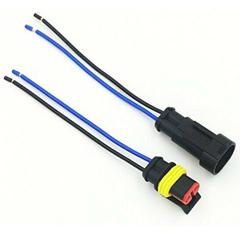 Conector Superseal Hembra-macho 2 Vias Con Cables 2013/2p