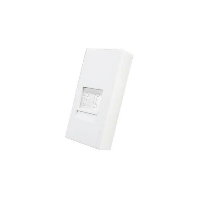 

Conector Teléfono RJ11 blanco para mecanismo de empotrar