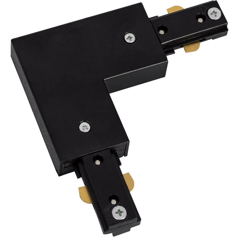 

Efectoled - Conector Tipo L para Carril Bifásico PC Negro - Negro