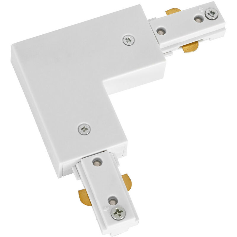 

Conector Tipo L para Carril Bifásico PC Blanco - Blanco