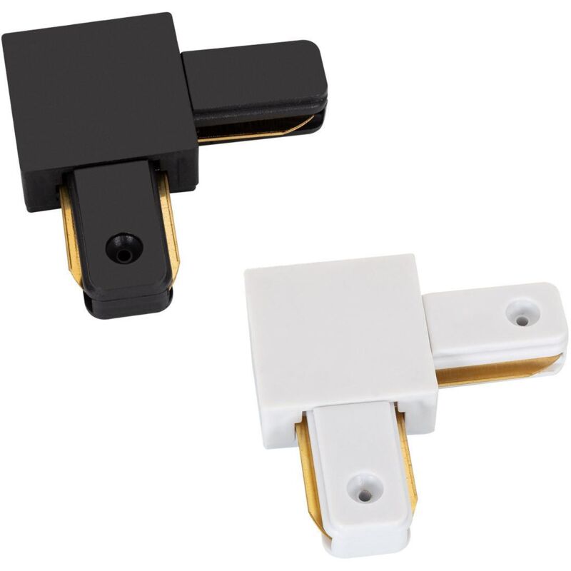 

Efectoled - Conector Tipo L para Carril Monofásico PC Blanco - Blanco