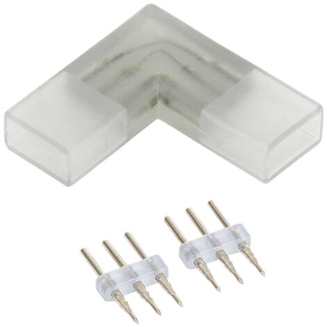 Conector Tipo "L" para Tira LED CCT 220V AC Ancho 14 mm 14 mm
