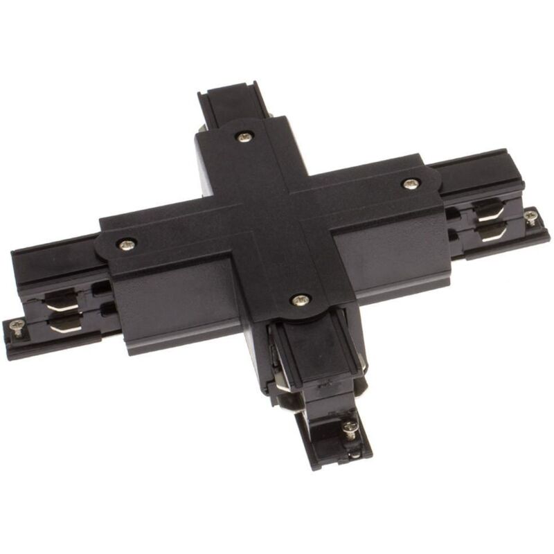 

Conector Tipo X para Carril Trifásico Negro - Negro