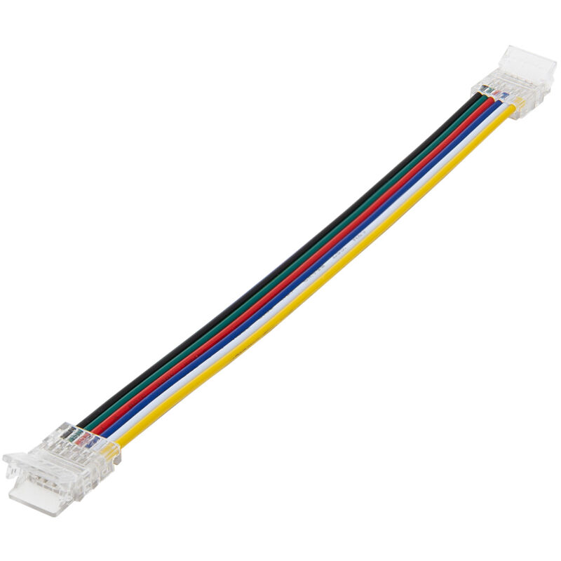 Conector Tira LED 24V RGB+CCT SMD Ancho 10mm IP20 Doble con Cable RGB+CCT