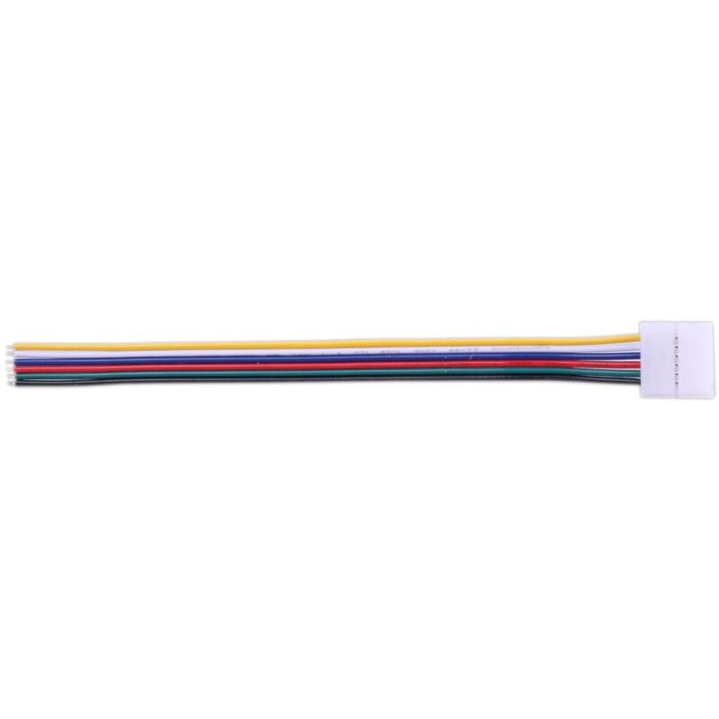 

Conector tira led RGBW WW 16cm 6 hilos presión cable - Jandei