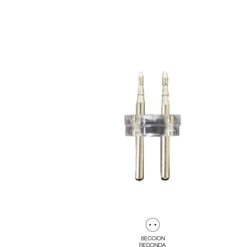 

EDM Conector tubo flexilux/flexiled 13mm 2 vias 'recto-punta' edm