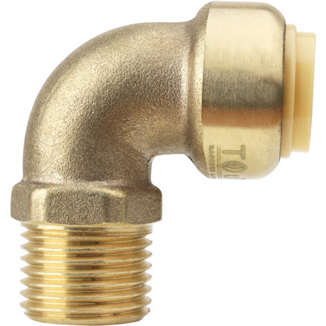 Conector Tutub codo Macho 15 x 21  1/2  Ø 16mm - Boutté