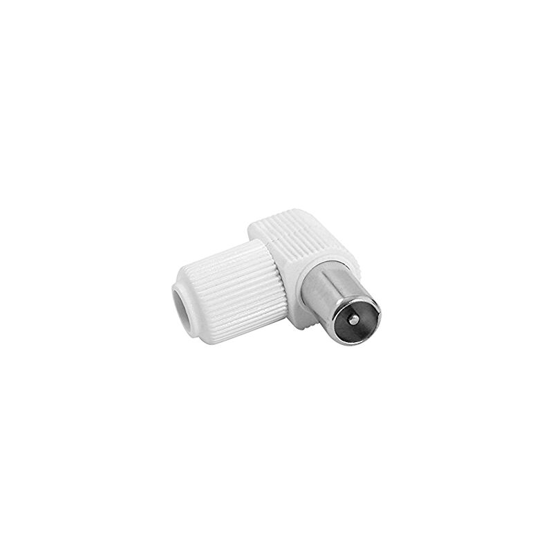 

Electronica Molgar, - CONECTOR TV 9,5MM MACHO ACOD.BLANCO