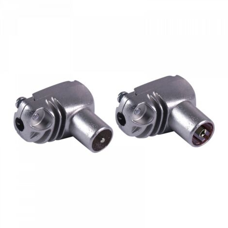 CONECTOR TV ACODADO M/H METALI