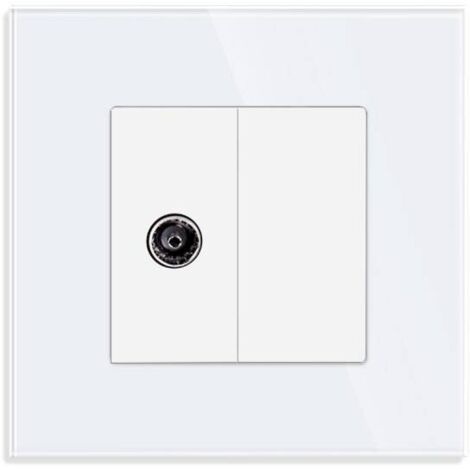 Conector TV, KOOB frontal cristal blanco