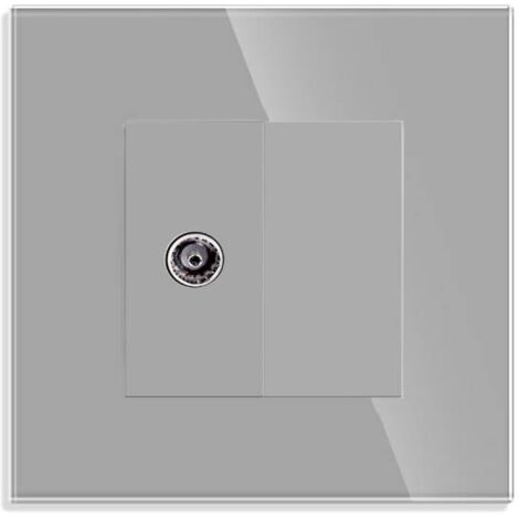 Conector TV, KOOB frontal gris cristal