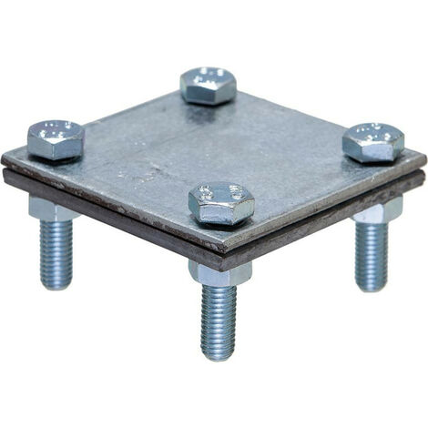 Conector universal 60x60x3 FVZ. (Por 25)