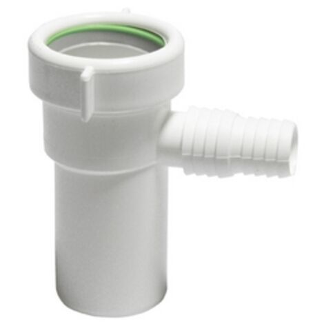 Conector universal para lavadora 40 mm con deflector antirreflejo