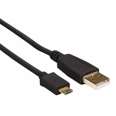 Conector USB 2.0 A a conector Micro USB / Cobre / Básico / 0,75 m / Dorado / M-m