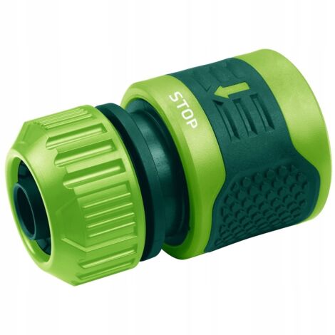 Conector VERTO STOP 1/2"-5/8" para manguera de jardín