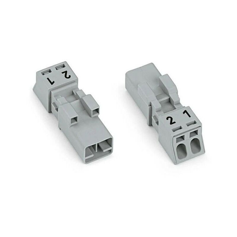 

Conector Hembra 2 vías Gris - Wago