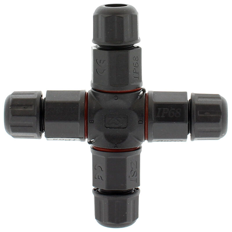 

Conector X IP68, 100mm, Ø10-6mm, 3 cables 0.5-2.5mm2, 16A