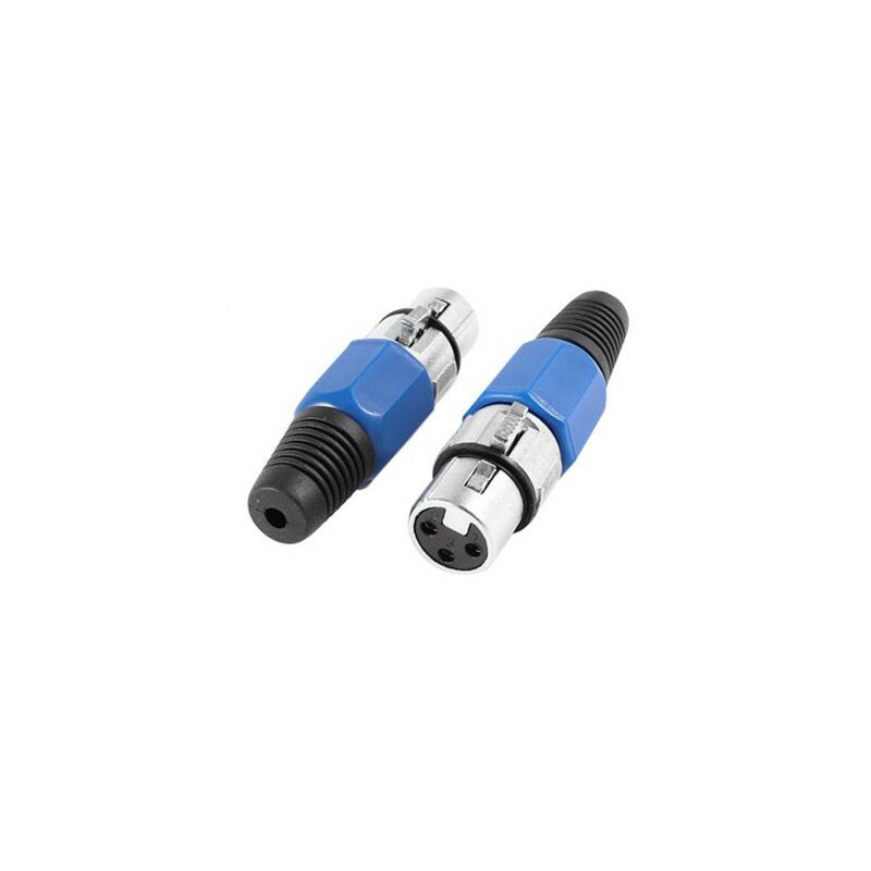 

Conector XLR hembra 3 vìas azul