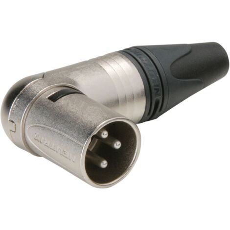 Conector XLR Macho 3Pin Acodado NC3MRC