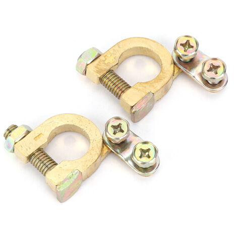 Conectores de cobre para baterías de coche, paquete de 2 terminales, 18 mm para una fácil instalación.