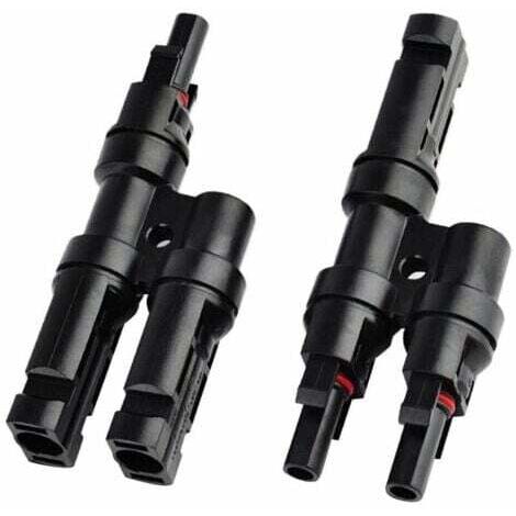Conectores de derivación MC4 para paneles solares - Conector T/Y para distribución de cables