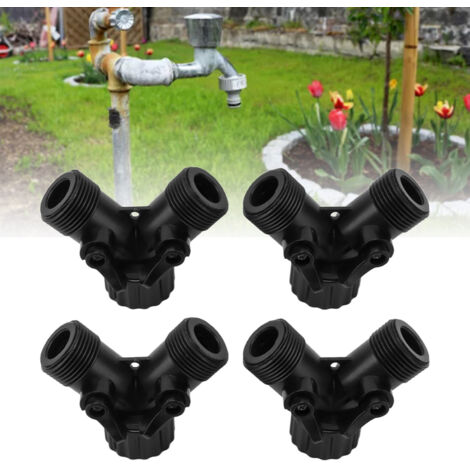conectores de manguera de 2 vías con válvulas de plástico resistentes para la limpieza de regaderas.