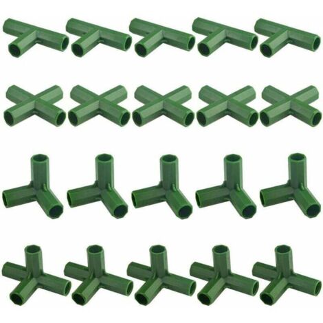 Conectores de marco de jardinería resistentes Ulisem20pcs para invernaderos y plantas de 11 mm.