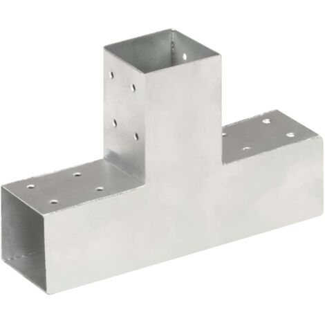 Conectores de postes en forma de T metal galvanizados 71x71 mm