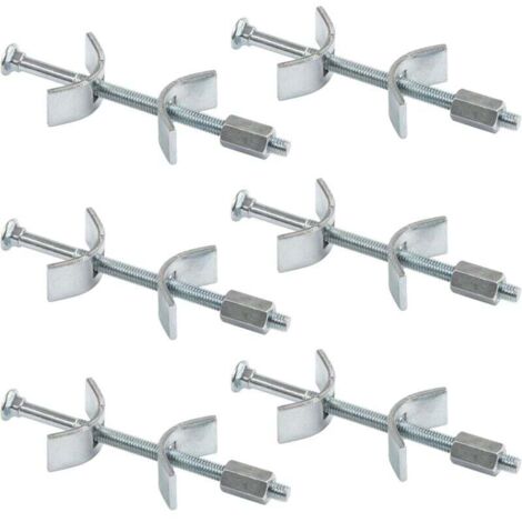Conectores para encimeras KZQ - Conectores para muebles, 100 mm, 6 uds. - Conectores para encimeras de cocina - Tornillos para muebles - Herrajes de montaje - Solución segura y estable