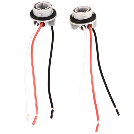 Conectores para luces de freno y intermitentes LED 1157 - Paquete de 2 conectores, base de enchufe, cableado adaptador para bombillas