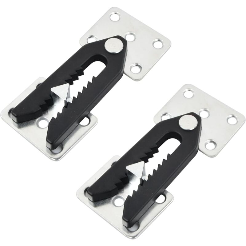 Conectores para muebles (2 piezas), conectores para sofás tapizados, de metal galvanizado, con cierre de clip, para camas y mesas.