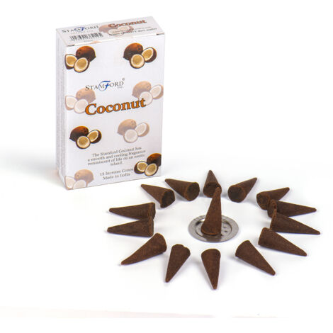 Cônes d'encens à la noix de coco- Vendu par 1